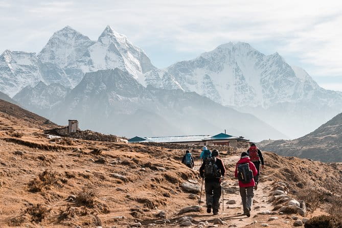 14 Days Everest Base Camp Trek - Tengboche adds prayer flags and mountain views