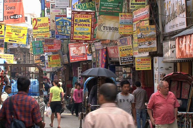 3-Hour Thamel Sightseeing Tour by Rickshaw in Kathmandu - Thamel market and the narrow shopping lane