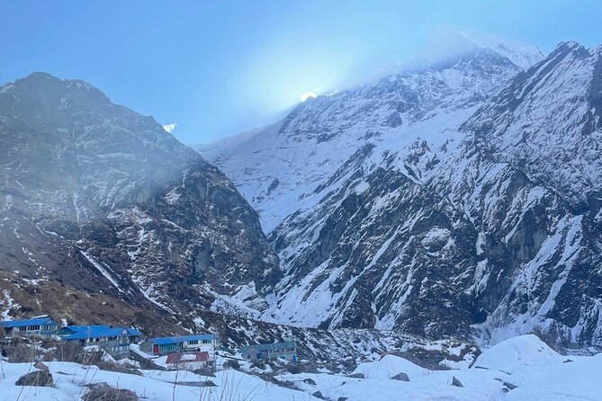 Annapurna Base Camp Trek - 10 Days - Machhapuchhre Base Camp leads into the sanctuary