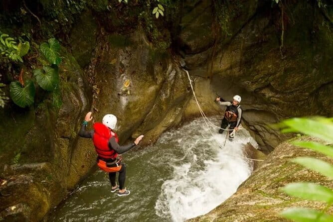 Chasing Waterfalls in Pokhara Canyoning Experience - The safety briefing and equipment check