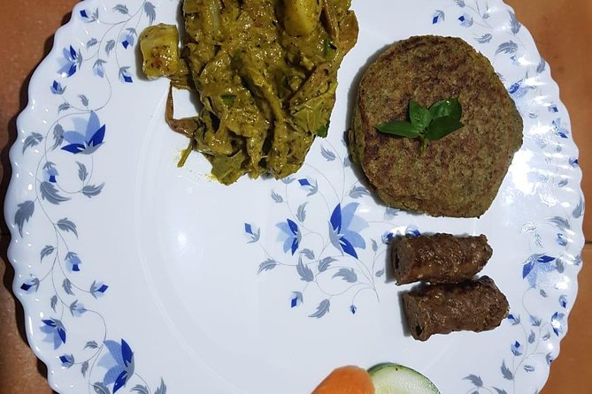 Cook and Learn Nepalese cusine. - Sitting Down to the Finished Dinner