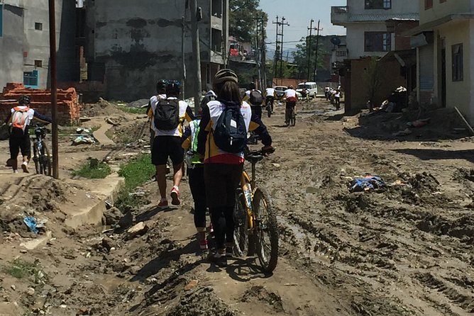 Day Trip - Kathmandu Cycling Tour - Mountain Bike - Leaving Kathmandu for the valley’s farm roads