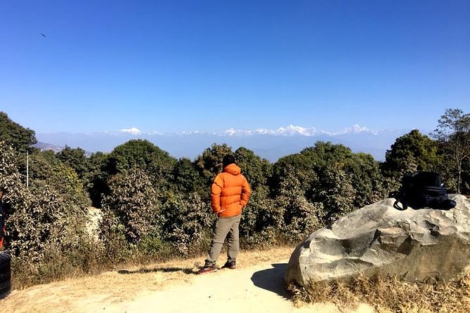 Dhulikhel to Namo Buddha Hiking via Crossing Local Village - The selfie stone and Himalayan views