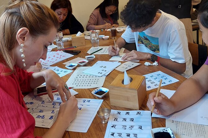 Discover Ranjana Lipi the Traditional Newari Script - Learning the first Ranjana Lipi strokes