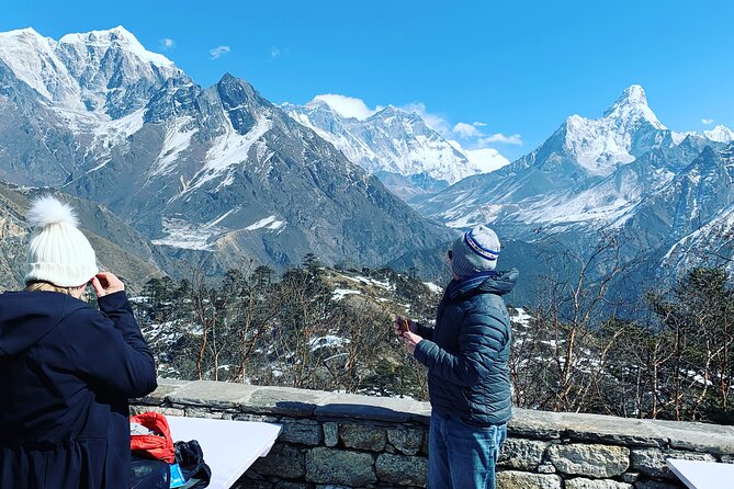 Everest Base Camp Helicopter Tour landing at Everest View Hotel - Returning to Kathmandu by helicopter