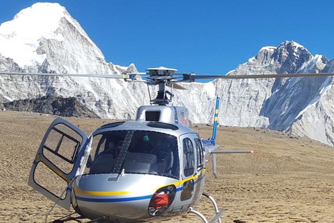 Everest Base Camp Helicopter Tour landing at Hotel Everest View - Flying Over Everest Base Camp and Kala Patthar