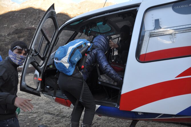 Everest Base Camp Helicopter Tour landing at Hotel Everest View - How Weather Can Change Your Day