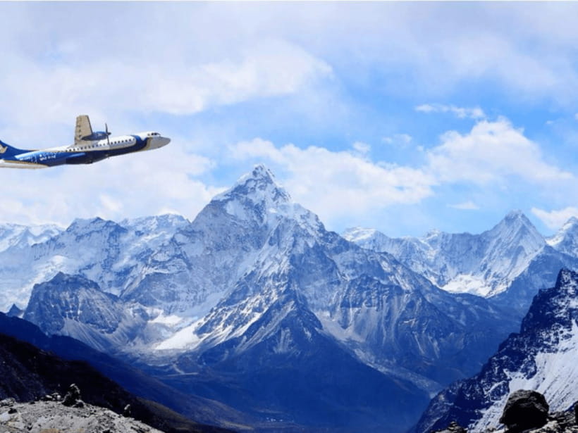Everest Scenic Flight with Transfers – Reserve for $10 - Mount Everest as the central sight