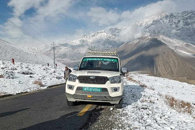 "Exclusive Round-Trip Transfer: Pokhara to Jomsom & Muktinath" - Leaving Pokhara in a private jeep