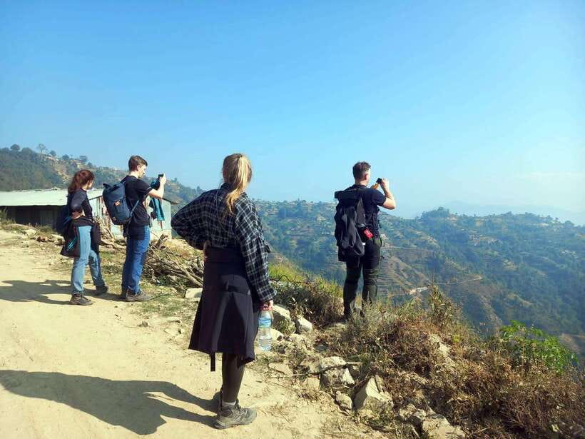 From Kathmandu: 3-Day Chisapani-Nagarkot Trek & Bhaktapur - Day two: Chisapani to Nagarkot by villages and fields