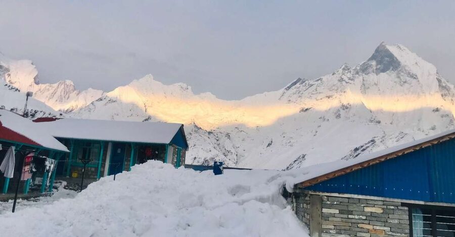 From Pokhara: 7 Days Budget backpackers group ABC Trek - Day 2: Ghandruk, Chhomrong, and Sinuwa