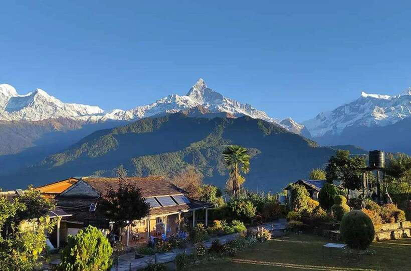 From Pokhara: Sarangkot Sunrise Himalayas Tour - The Himalayan view on a clear morning