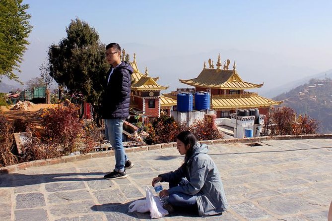 Half-Day Namo Buddha and Thrangu Tashi Monastery Tour - Entering the cave tied to the tigress story