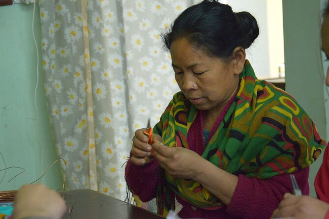Handmade Jewellery Workshop with Nepali Women - Building the jewelry, one step at a time