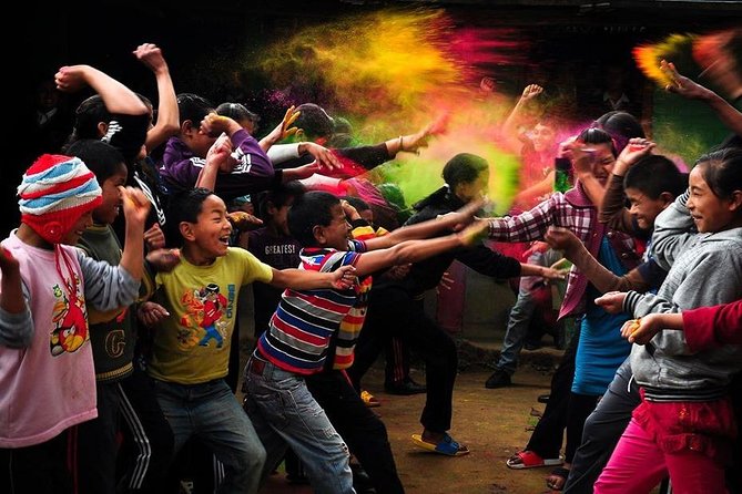 Holi - Festival of Colors - Returning to the hotel for a bath and rest