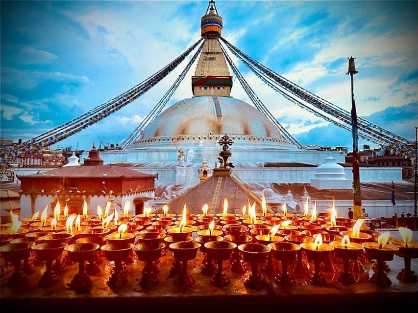 Kathmandu: 7 UNESCO-Listed city sites group day trip - Swayambhunath begins the day above the city