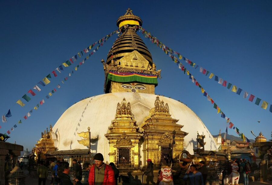 Kathmandu: All 7 UNESCO World Heritage Sites Day Tour - Swayambhunath, the hilltop Buddhist stupa