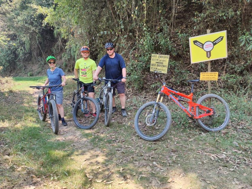 Kathmandu and Surrounding Full-Day Mountain Biking Tour - Leaving Thamel by bike