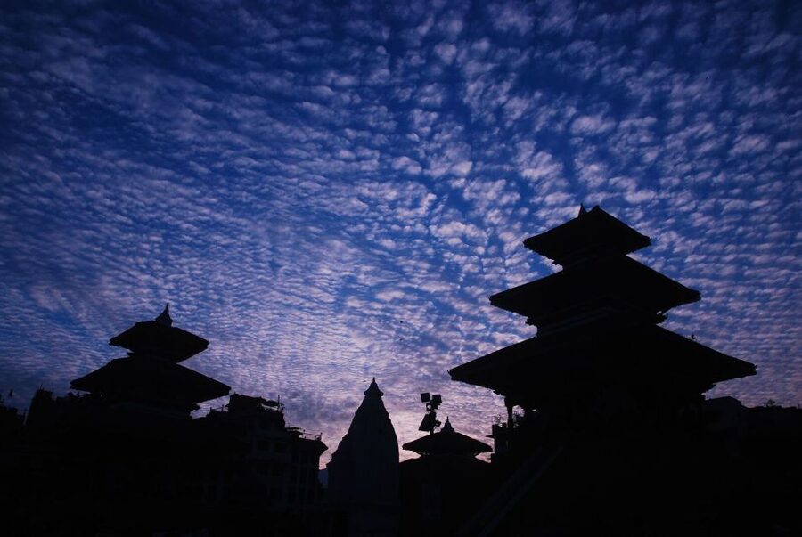 Kathmandu at Sunset: Explore the City on Rickshaw - A quiet pause at Sigal Buddhist shrine