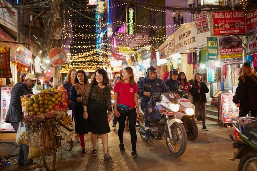 Kathmandu at Sunset: Explore the City on Rickshaw - Sitting in Kathmandu Durbar Square