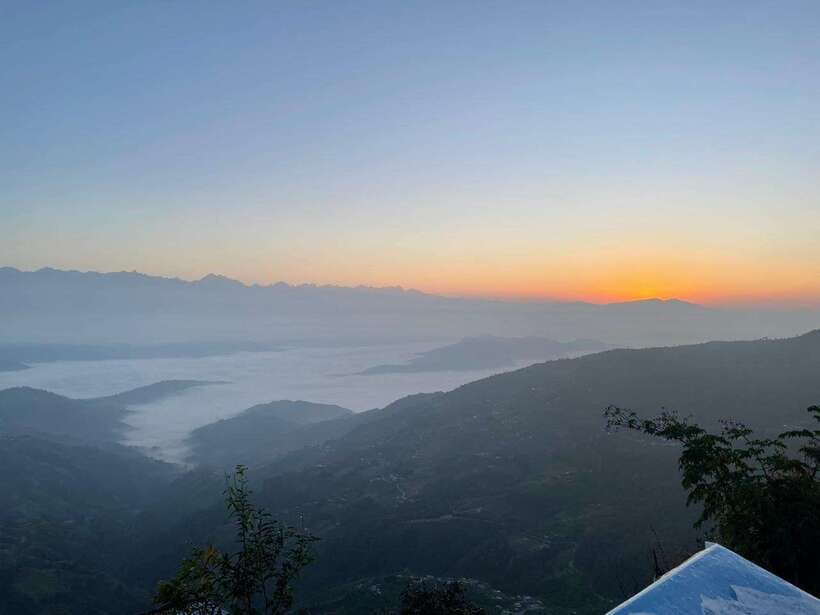 Kathmandu: Bhaktapur and Nagarkot Sunrise to Sunset Tour - Nagarkot: mountain views with a weather warning