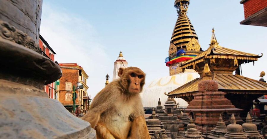 Kathmandu: Chandragiri cable car & Swayambhunath Tour - Reaching Chandragiri by cable car