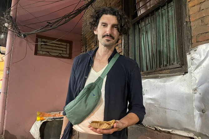Kathmandu Food & Drink Walking Tour Taste Local Delicacies - Indra Chowk, food beside old Kathmandu landmarks