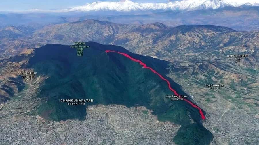Kathmandu: Nagarjun Jamacho Hiking 2130m with Pickup & Drop - Entering Shivapuri Nagarjun National Park at 8:00 AM