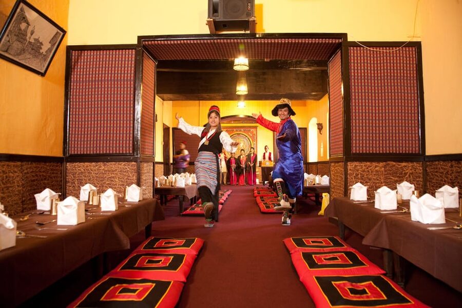 Kathmandu: Nepalese Cuisine dinner with traditional dance - Joining the dancers at the end