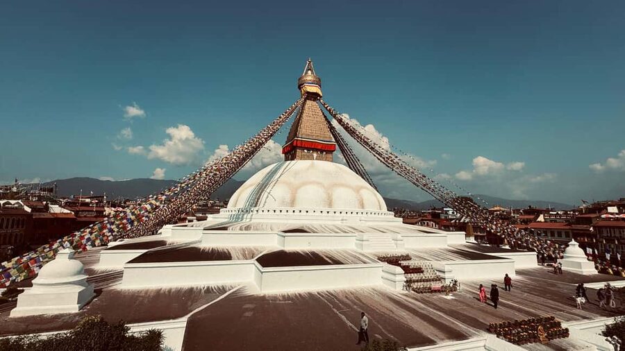 Kathmandu: Scooter Tour with Local Guide and Pickup - Swayambhunath, the hilltop Monkey Temple