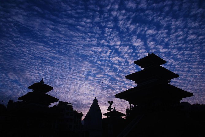 Kathmandu Sunset Tour by Rickshaw Including Durbar Square Visit - Kathmandu Durbar Square after sunset