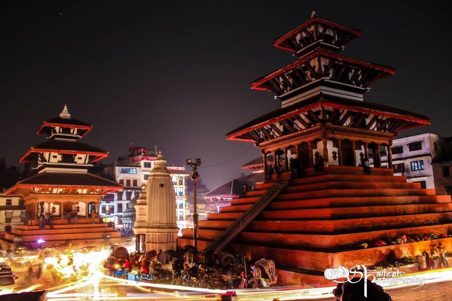 Kathmandu : Swambhunath & Durbar Square Guided Half Day Tour - Swayambhunath: prayer flags above Kathmandu