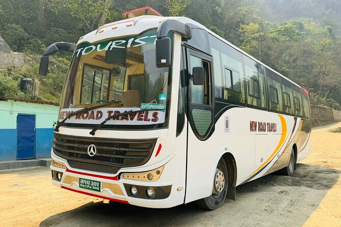 Kathmandu to Pokhara Premium sofa bus ticket - A 30-minute riverside lunch stop