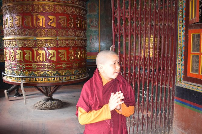 Kathmandu World Heritage Full Day Culture Tour - Finding quiet focus at Boudhanath Stupa