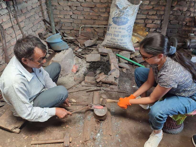 Knife Khukuri Making Workshop - Meeting a master blacksmith at work