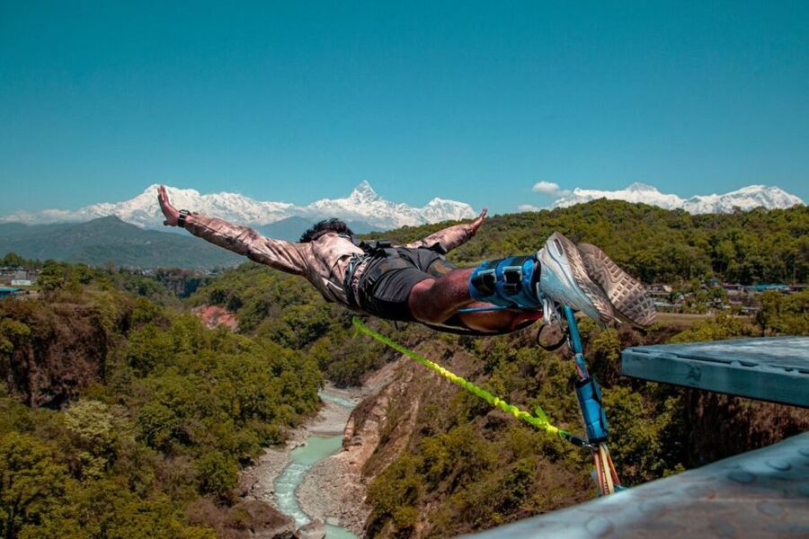 Leap into Thrills: Pokhara Bungee Jumping Adventure of Life - From Lakeside Pickup to the Jump Site