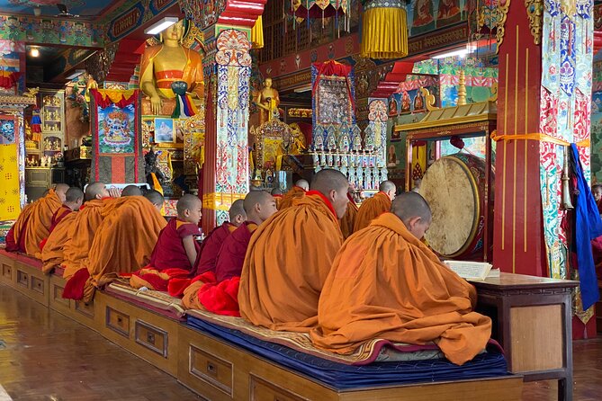 Morning Tibetan cultural tour to Tibetan settlements Pokhara - Meeting a young monk at Pema Ts’al Sakya Monastic Institute