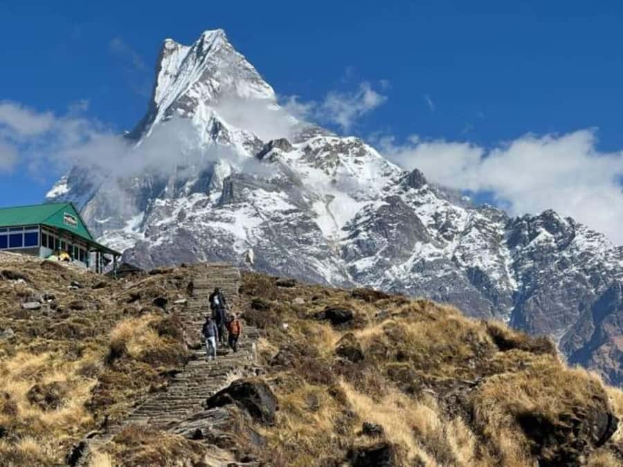 Nepal: Small Group 4-day Mardi Himal Trekking - Descending through Siding Village and the Mardi River