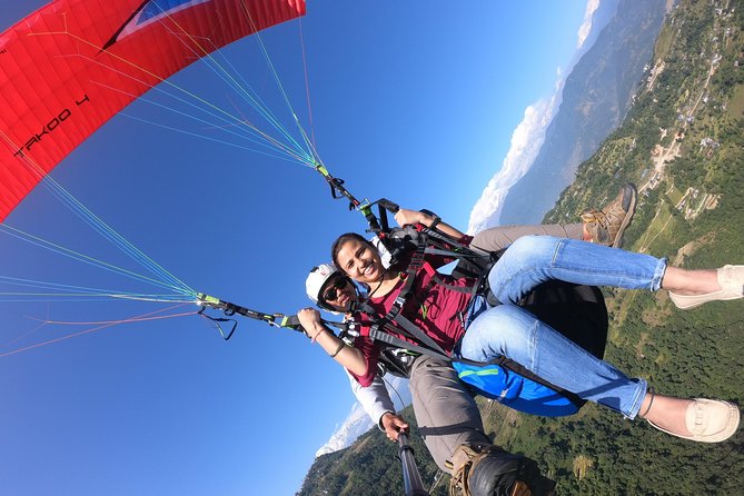 Paragliding at Pokhara - The views over Fewa Lake and the valley