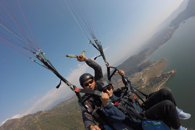 Paragliding Tandem in Pokhara - The view from Sarangkot toward Annapurna and Fewa Lake
