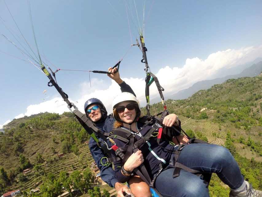 Pokhara: 30-Minute Tandem Paraglide - Leaving Lakeside for Sarangkot