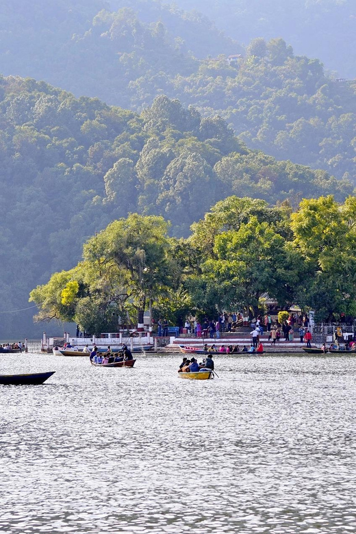 Pokhara: Guided Evening Walking Tour in Lakeside - Walking beside Fewa Lake as evening arrives