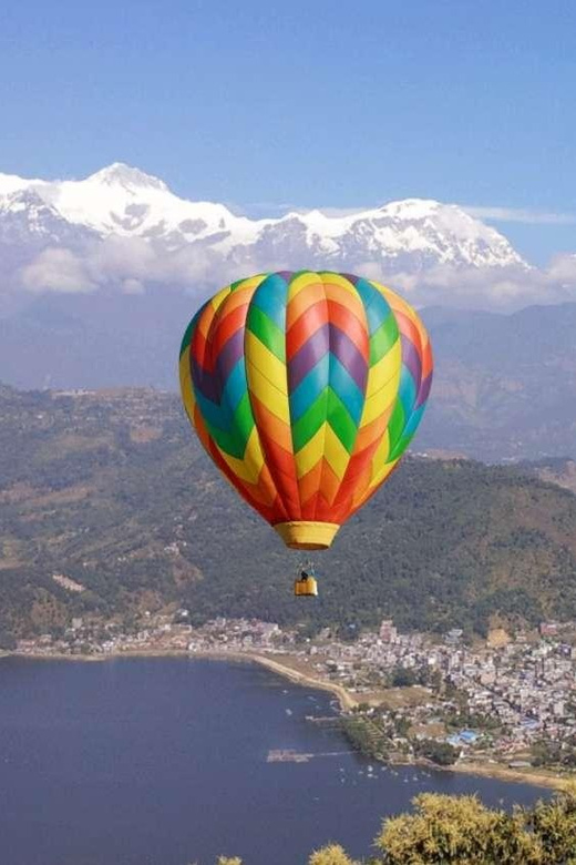 Pokhara - Hot Air Baloon in Pokhara - Sunrise above Pokhara