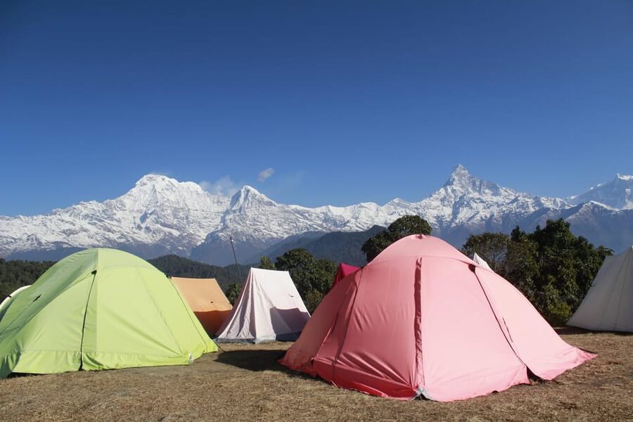 Pokhara: One night camping, campfire stay at Australian camp - From Pokhara to Kande, the walk starts with a change of pace