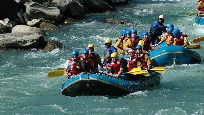Pokhara: Paragliding and Rafting Adventure with Transfers - The transfer between air and water