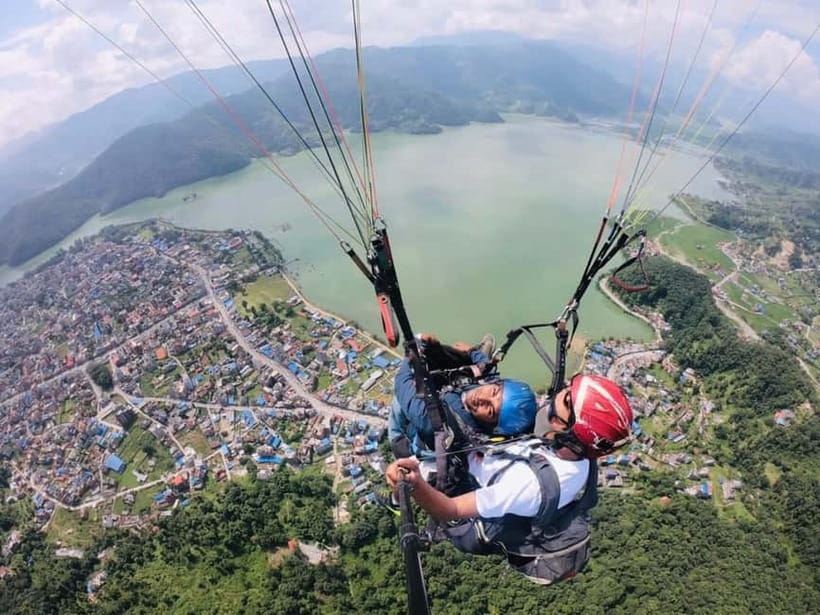 Pokhara: Thrilling Paragliding Experience with Photo & Video - What the tandem flight feels like