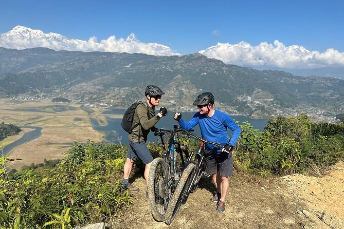Pokhara Valley Mountain Bike Adventure Private Tour - World Peace Stupa: the reward at the top