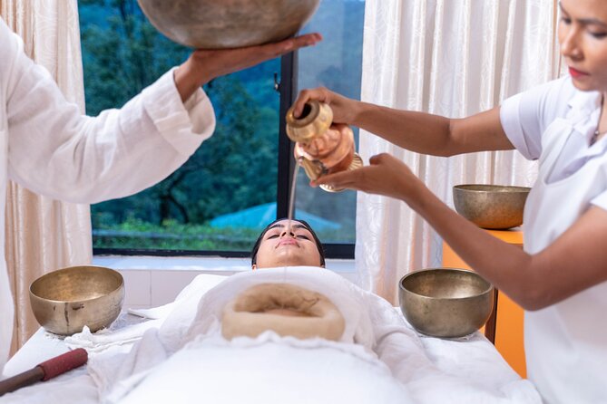 Singing Bowl Therapy + Full Body Massage at Ayurveda Health Home - Quiet Time to Relax and Reflect