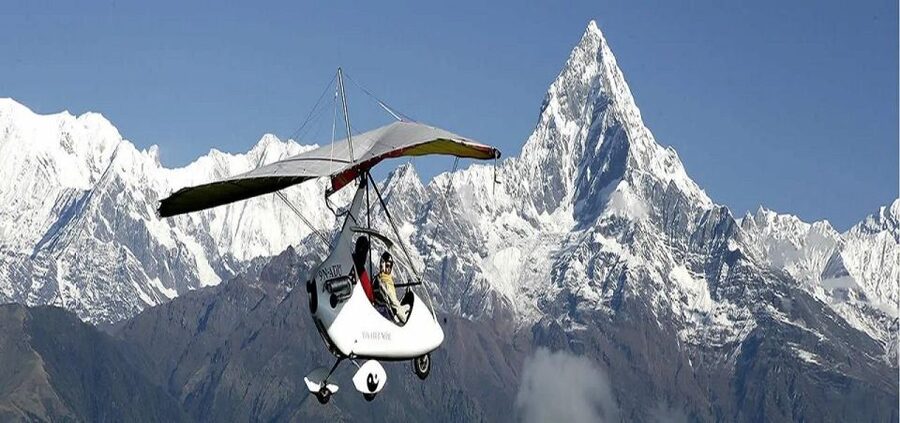 Ultra Light Flying Tour Over the Himalayas - 15 Minutes - Leaving Lakeside for Pokhara Airport