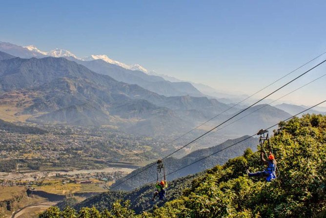 ZipFlyer Nepal - The World's Steepest Zip-line - Leaving Lakeside for Sarangkot